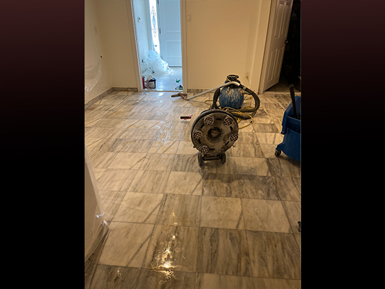 Marble restoration project underway