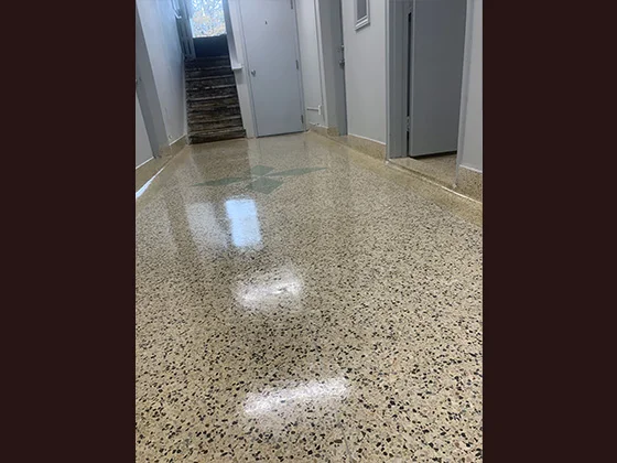 What a dramatic difference from how this floor started out!